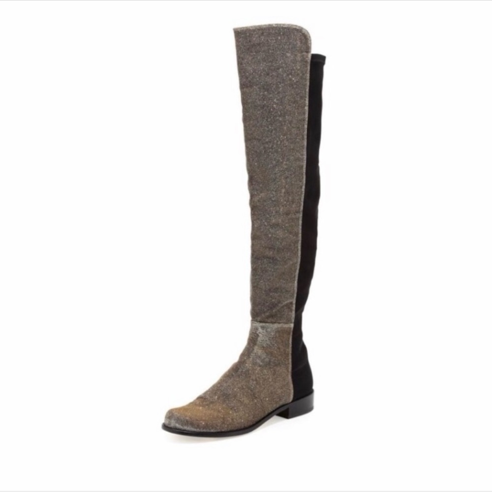 Stuart weitzman 50/50 metallic stretch over the knee boot women’s size 9